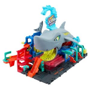 Pista Hot Wheels City Tunel de Lavado del SuperTiburon