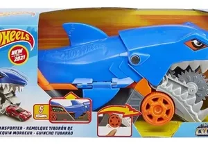 Hot Wheels Camion Remolque De Tiburon Con Autito Original