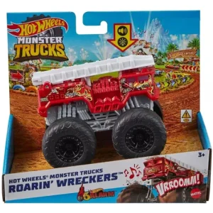Hot Wheels Monster Trucks Roarin Wreckers Con Luz Y Sonido 5 ALARM