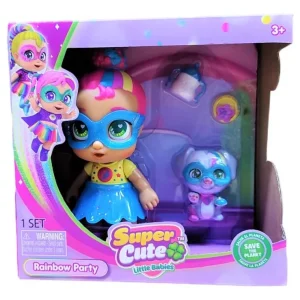 Mini Muñeca Super Cute Con Mascota Y Accesorios