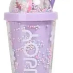 Vaso Acrílico Chimola Con Sorbete De 450ml Personajes color Arco Iris