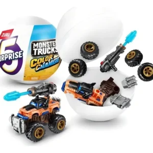 Capsula De 5 Sorpresas Monster Trucks Cambia Color