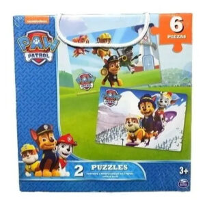 Rompecabezas Paw Patrol x2 de 6 Piezas 30x20 cm Infantil