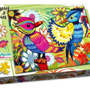 Puzzle Pájaros y Flores de 1000 piezas de Implás