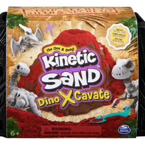 Kinetic Sand Dinoxcavate 170g Color Rojo
