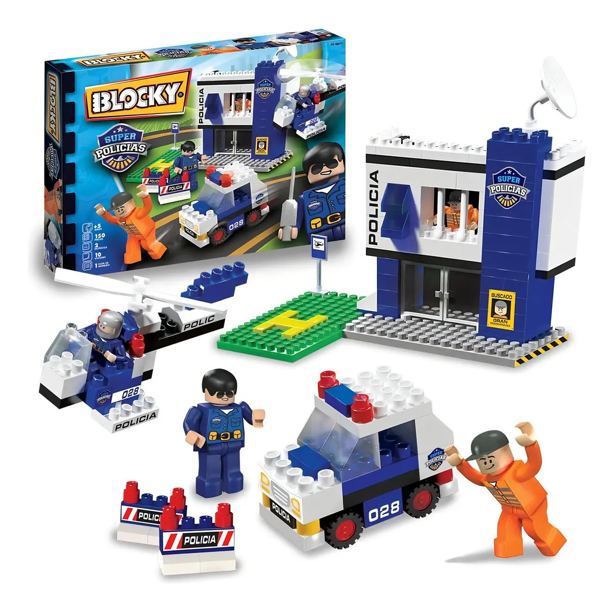 Blocky Super Policias 2 Comisaria 150 Piezas