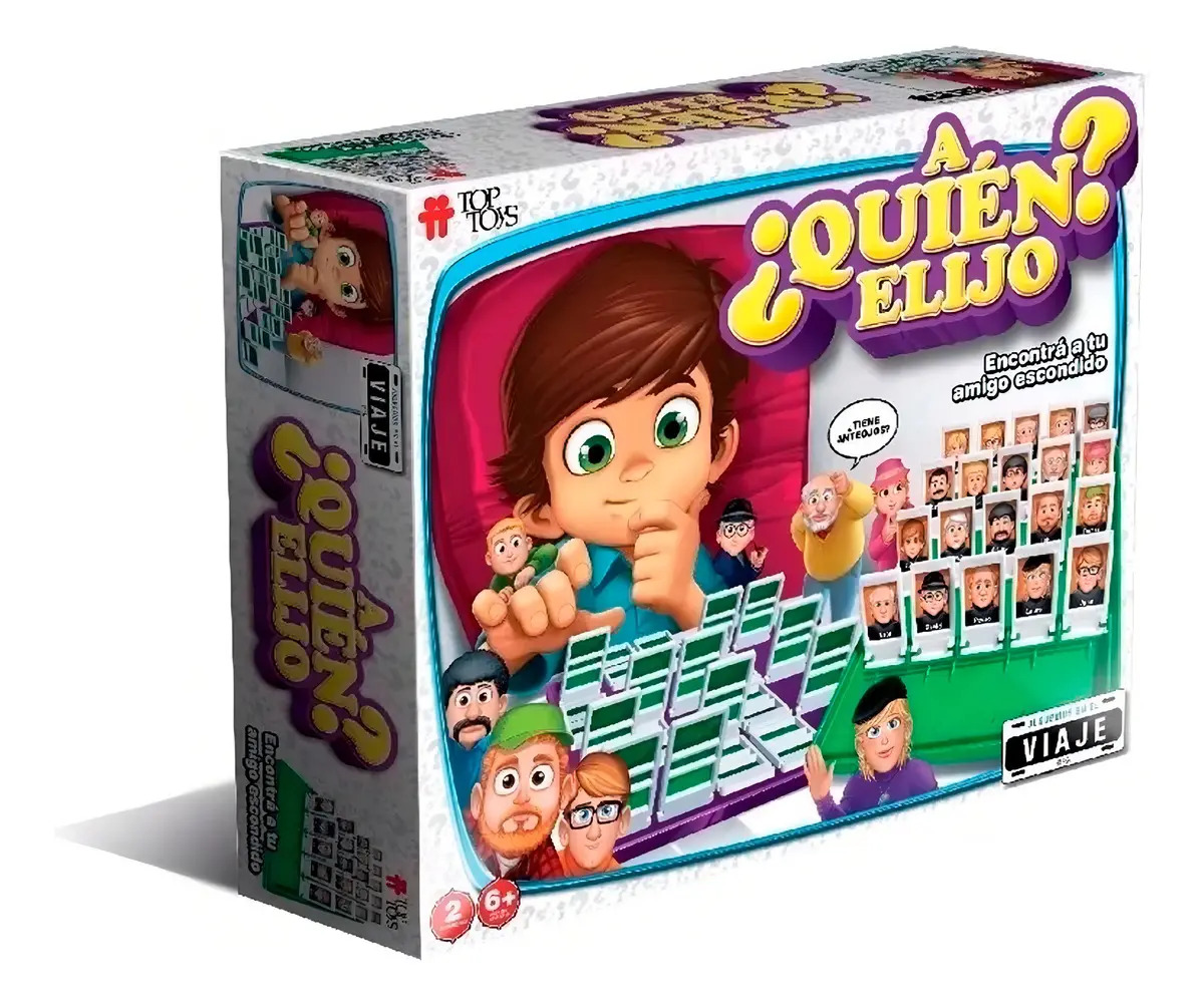 Juego De Mesa A Quien Elijo? Viaje Top Toys Adivina Quien