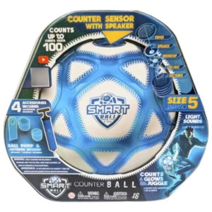 Smart Ball Pelota De Futbol Contador Con Luz Y Sonido Color Blanco
